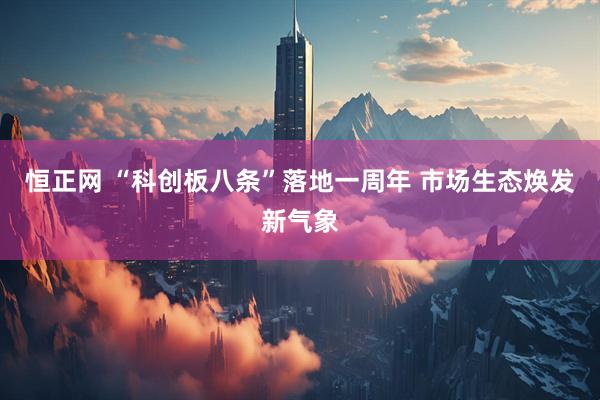 恒正网 “科创板八条”落地一周年 市场生态焕发新气象