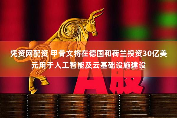 凭资网配资 甲骨文将在德国和荷兰投资30亿美元用于人工智能及云基础设施建设